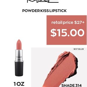 MAC Cosmetics Powder Kiss Lipstick - Shade 314 Coral